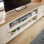 Extra Large 180 cm 36 mm Oak Top TV Cabinet with One Drawer